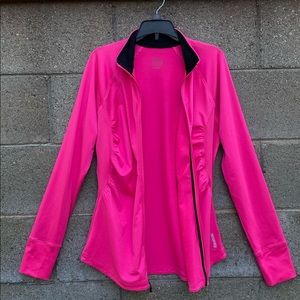 REEBOK Pink Athletic Yoga Training Top Sweatshirt